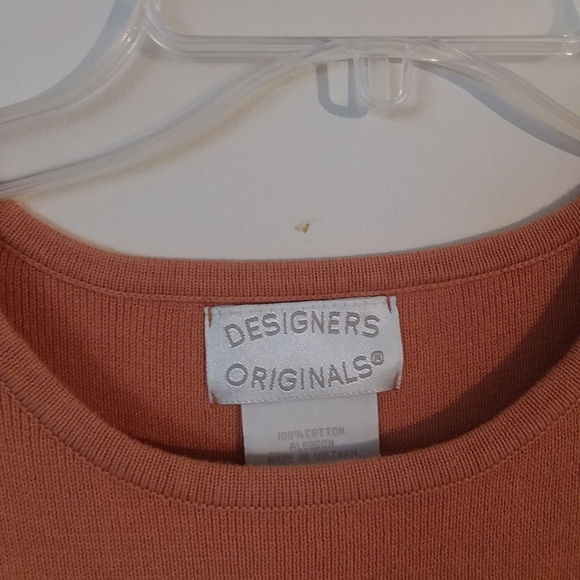 B002 Designers Originls knit tank top large brown - Picture 3 of 4